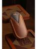 Genuine Leather Jeep Key Cover for Grand Commander & Grand Cherokee - Handmade Protective Shell with Buckle