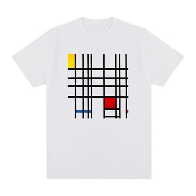 Mondrian Vintage Graphic T-shirt NEOPLASTICISM Cotton Men New TEE TSHIRT Womens Tops