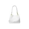 Leather Handbag, Shoulder Bag Large Women's Optical White 30F3G8KT7L-OPTIC-WHITE