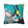 Hatsune Miku Anime Pillowcase Soft Polyester Cushion Cover Decorative Pillow Case Cover Home Square cm