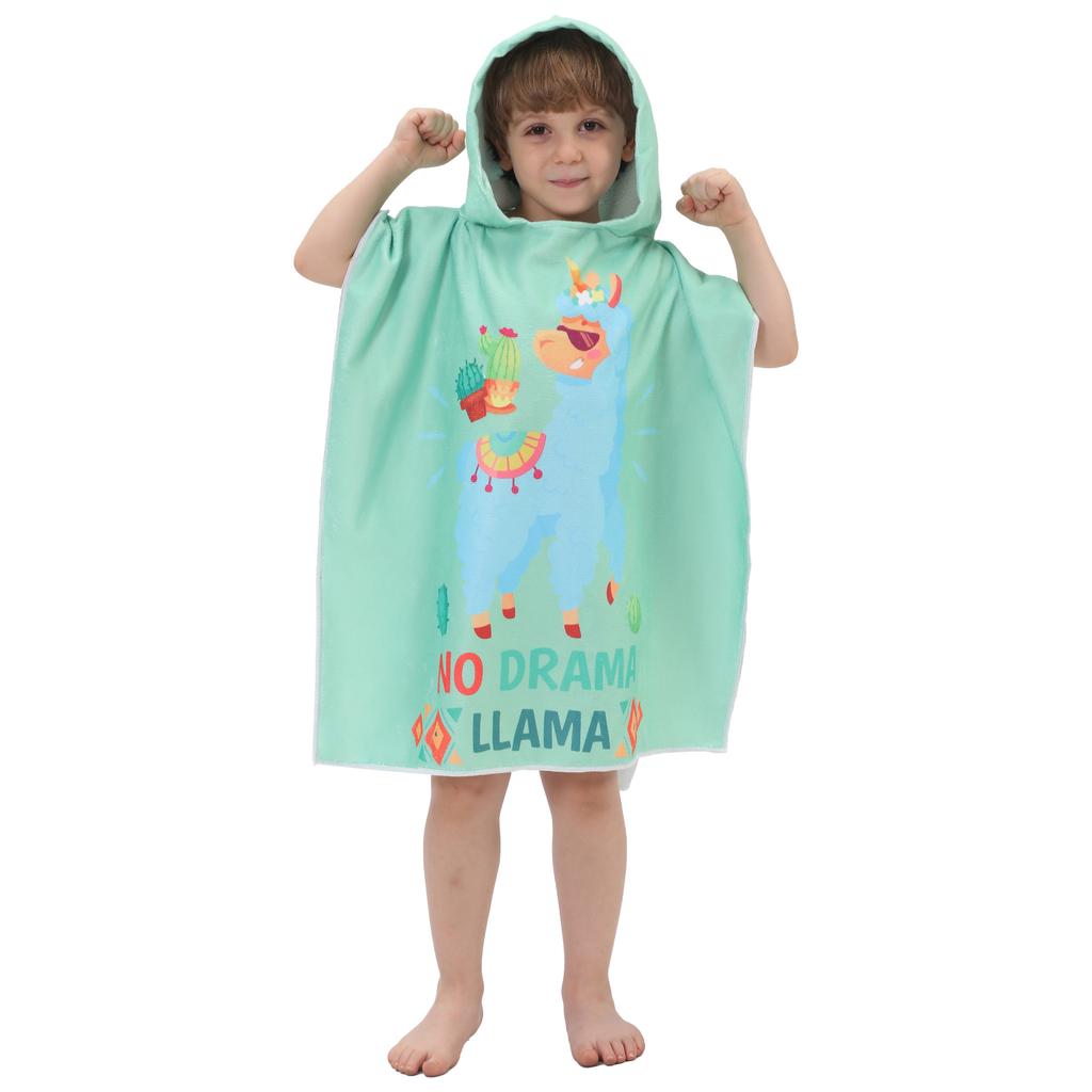 Prinzessin Dinosaurier Kinder Kapuzenbadetuch Mikrofaser Jungen Mädchen Strandtücher Meer Surfen Schnelltrocknend Surfponcho Bademantel Kind Anime