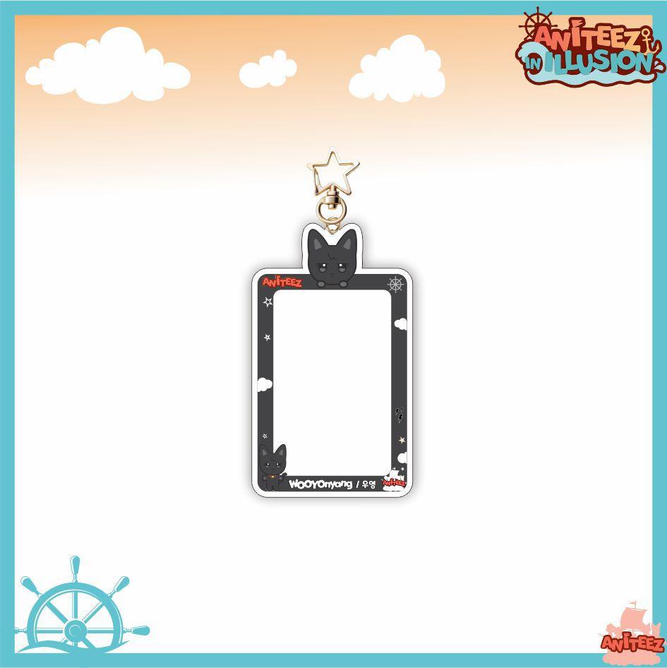 Aniteez Card Holder Keychain Keyring Acrylic Characters Photocard Sleeves Hongjoong Seonghwa Yunho Yeosang Keychain