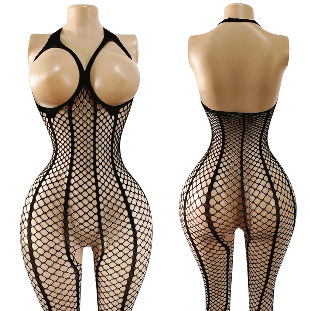 Open Crotch Bodystocking Women Sexy Adult Female Black Bodysuits Fishnet Lingerie Underwear Erotic Costumes Porn Underwear Ab11