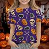 Kids Halloween Short Sleeve T-Shirt for Boys and Girls