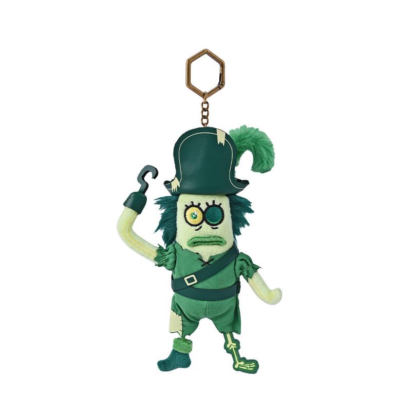 SpongeBob Pirate Series Patrick Star Plush Keychain Pendant Anime Collectible Birthday Gift for Fans