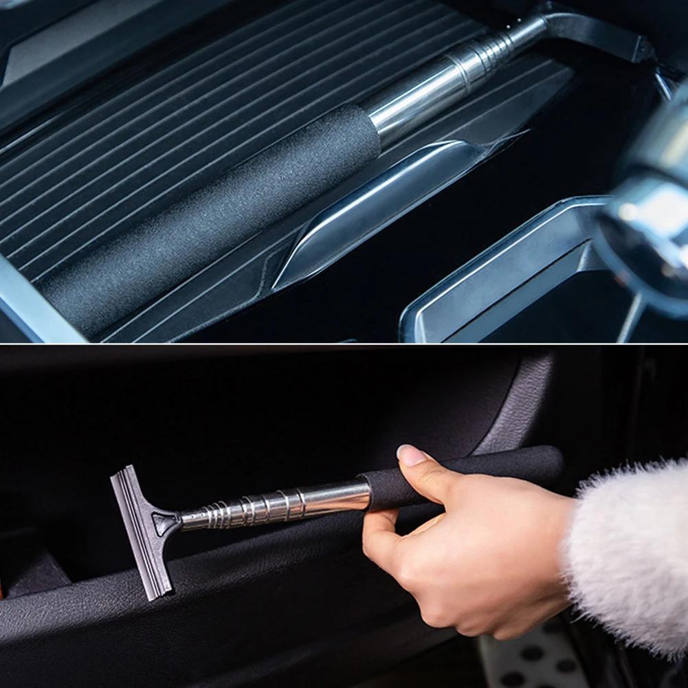 Retractable Car Rearview Mirror Wiper 98cm Telescopic Windshield Blade Cleaning Brush Long Handle Window Glass Wash Auto Cleaner