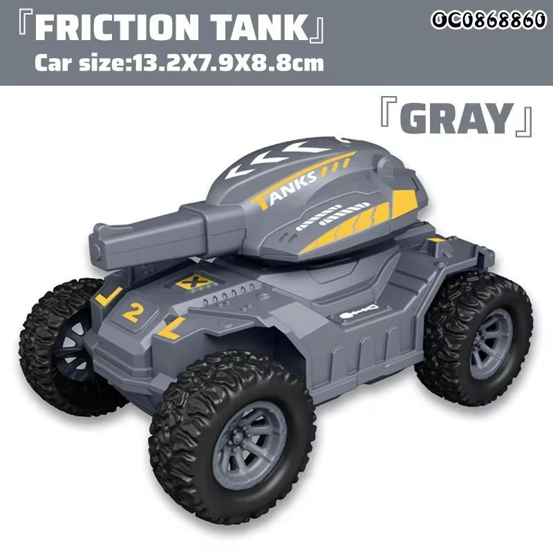 Newest Design Cool Plastic Inertia Vehicle Friction Car Mini Tank Toy for Boys
