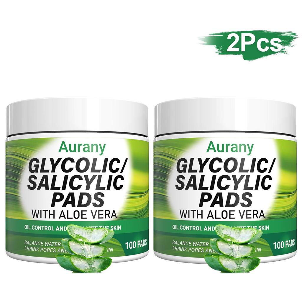 Aloe Salicylic Acid Pads For Face, Exfoliating Pads For Acne Prone & Oily Skin, Hydrating, Pads For Pore Minimizing And Blackhead Removal-60Pcs