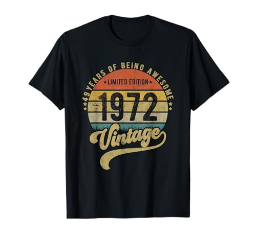 Reto Vintage 49th Birthday, 1972 Limited Edition 49 Years T-Shirt
