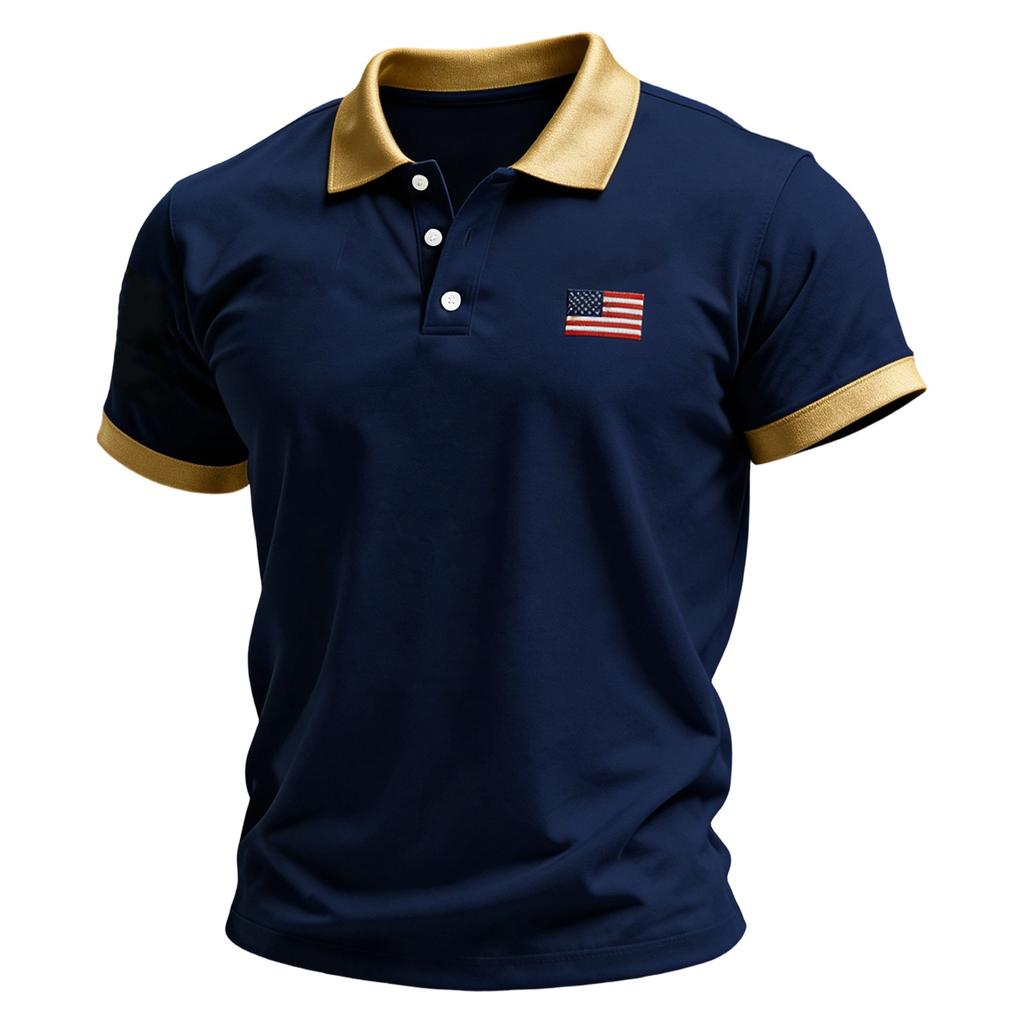 Men's Summer Print Short Sleeve Lapel Shirt Men's Casual Fashion Shirt