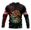 2025 Europe, America, Europe and America men's sweater Mexico logo boys sweater 3D printing autumn and winter hooded sweater