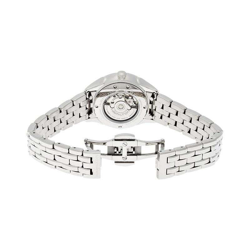 Hamilton Jazzmaster Automatic Mechanical Movement 50M Water Resistant Watch 30Mm Silver Dial Stainless Steel Case Stainless Steel Bracelet H42215111