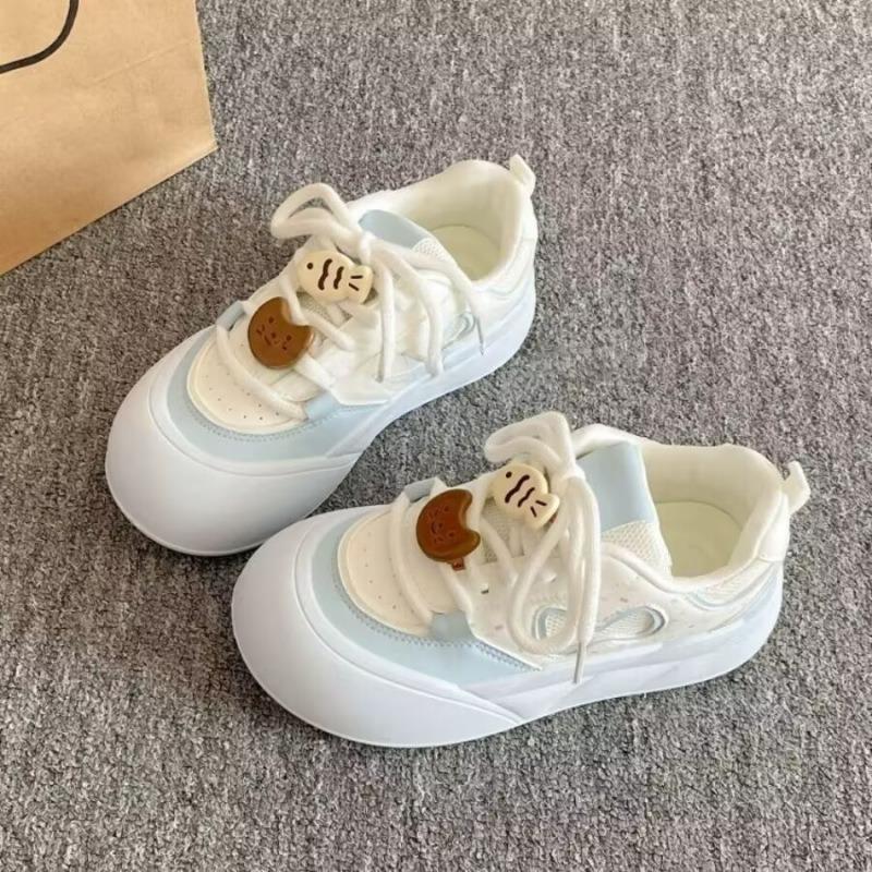 New Mesh Breathable Board Shoes, Women's Thick-soled Shoes, and Niche Bread Shoes