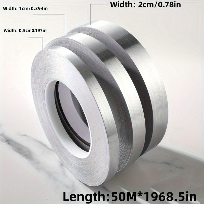 1Roll 0.5/1/2cm Self-Adhesive Tile Stickers Tape Floor Waterproof Wall Gap Sealing Strip Gold Silver Beauty Seam Sticker Decorat