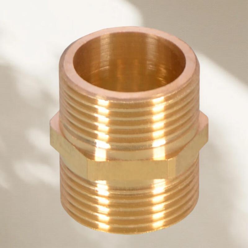 Ouyin 1/2 Inch Brass Extended Double Male Thread Connector