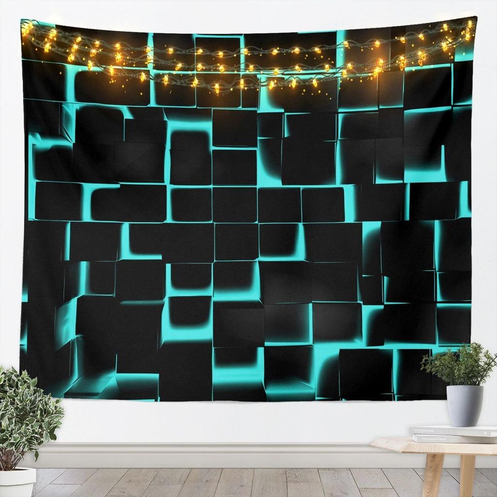 Rote und Schwarze Wandteppich Geometrische Wandkunst Moderne Abstrakte Kunst Wandbehang Decke für Wohnzimmer Schlafzimmer Luxuriöse Heimdekoration