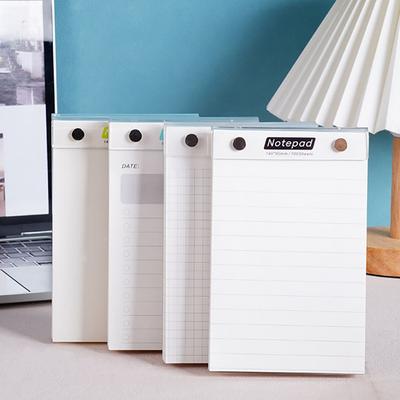 Acrylic Hard Shell Memo Pad, Removable Board Clip Paper Pad, Portable Notebook, Detachable Horizontal Grid Notebook
