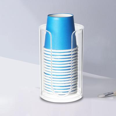 Kağıt Bardak Rafı Tekrar Kullanılabilir Büyük Kapasiteli Şeffaf Tek Kullanımlık Kağıt Bardak Dağıtıcı Ev Gereçleri