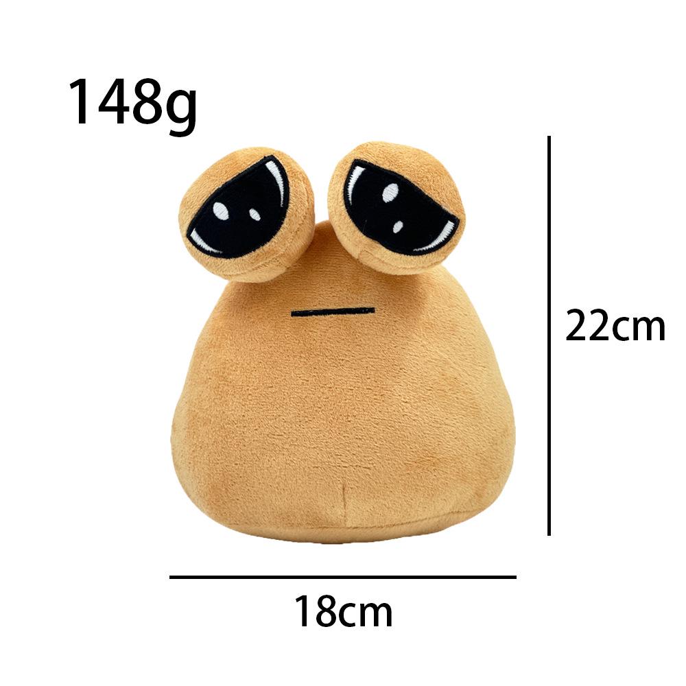 Alien Pou Plush Cartoon Pillow with Big Eyes - Cute & Funny 3D Doll