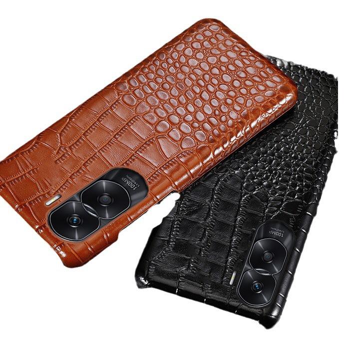 Schutzhülle aus echtem Leder mit Krokodilmuster für Honor Play6T/4T/5TPro