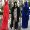 Unisex Adult Velvet Cloak Casual Solid Hooded Vampire Cape For Halloween Party Final Destination Capes Ponchos For Women And Men