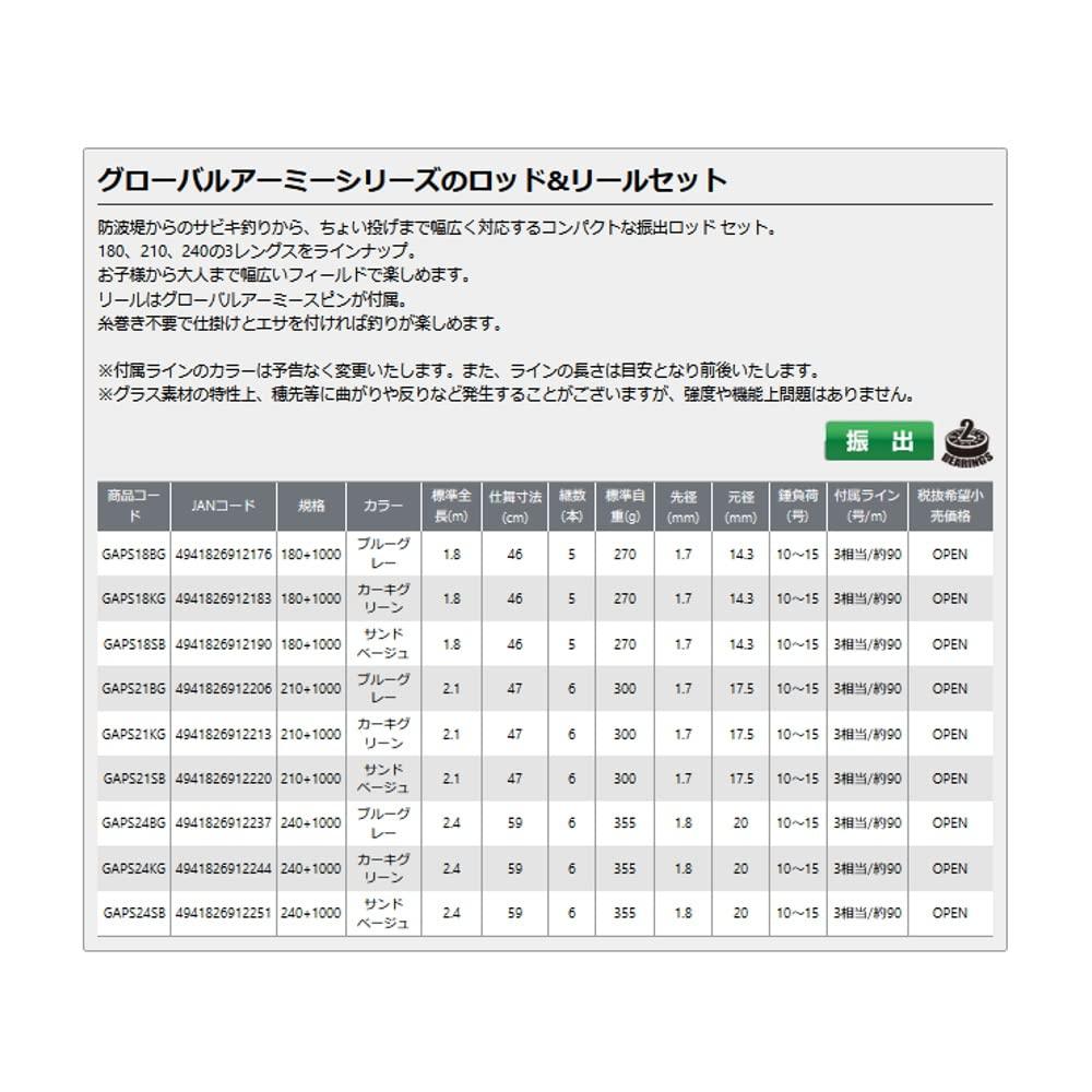 OGK Osaka Fishing Gear Global Army Pack Set Beige GAPS21SB 210+1000/Sand