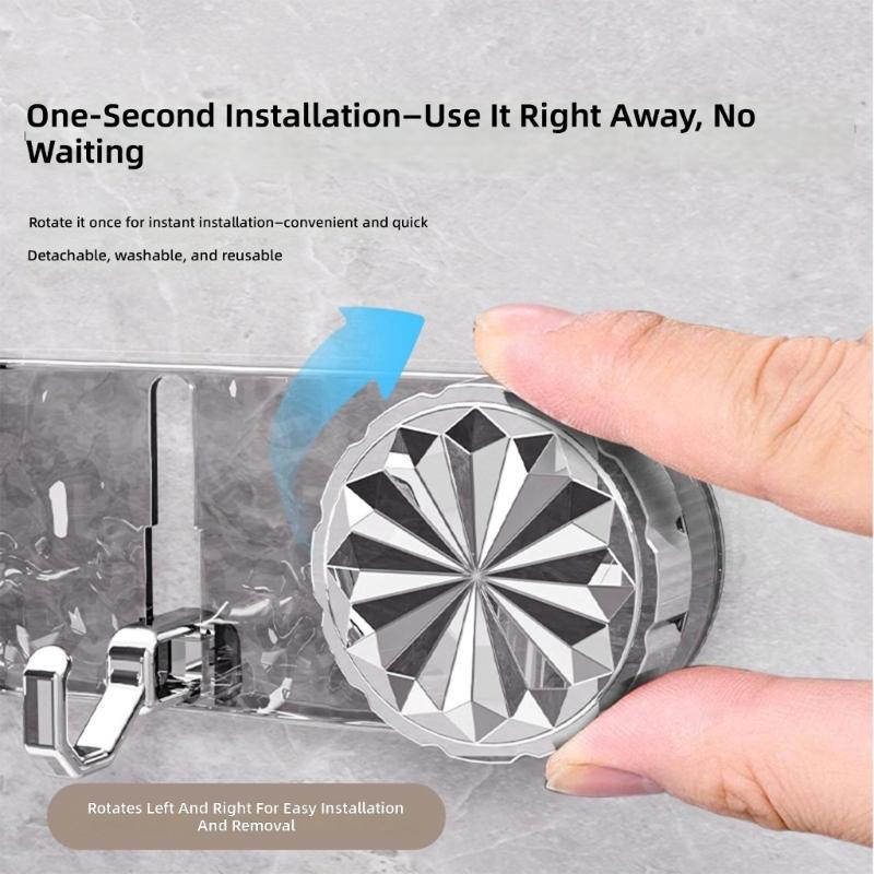 Suction Cup Hooks For Bathroom Kitchen And Door Easy Installation Hanger For Hanging Coat Bags And Cleaning Tools