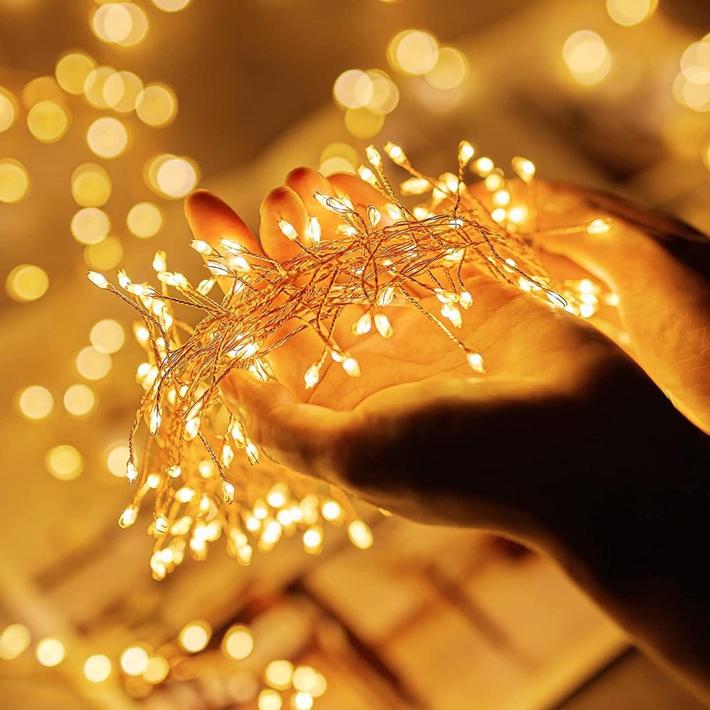 USB Power LED Firecracker String Lights Remote Control Garland Fairy Lights for Wedding Party Garden Christmas Decoration