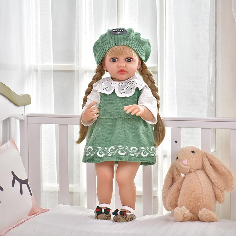 55Cm Soft Rubber Simulation Rebirth Doll Russian Conversation Vinyl Doll Children's Doll Toy