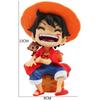 One Piece Luffy Zoro Sitting Q Version Trendy Action Figure Cartoon Anime Desktop Car Ornaments Doll Collection Gift