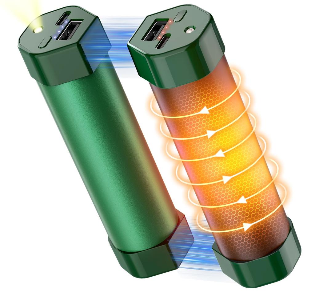 Boweer Rechargeable Hand Full Fast 4 Temperature Up To 14 Hours of Continuous Portable Large Flashlight Magnetic Fast Disaster Preparedness Winter