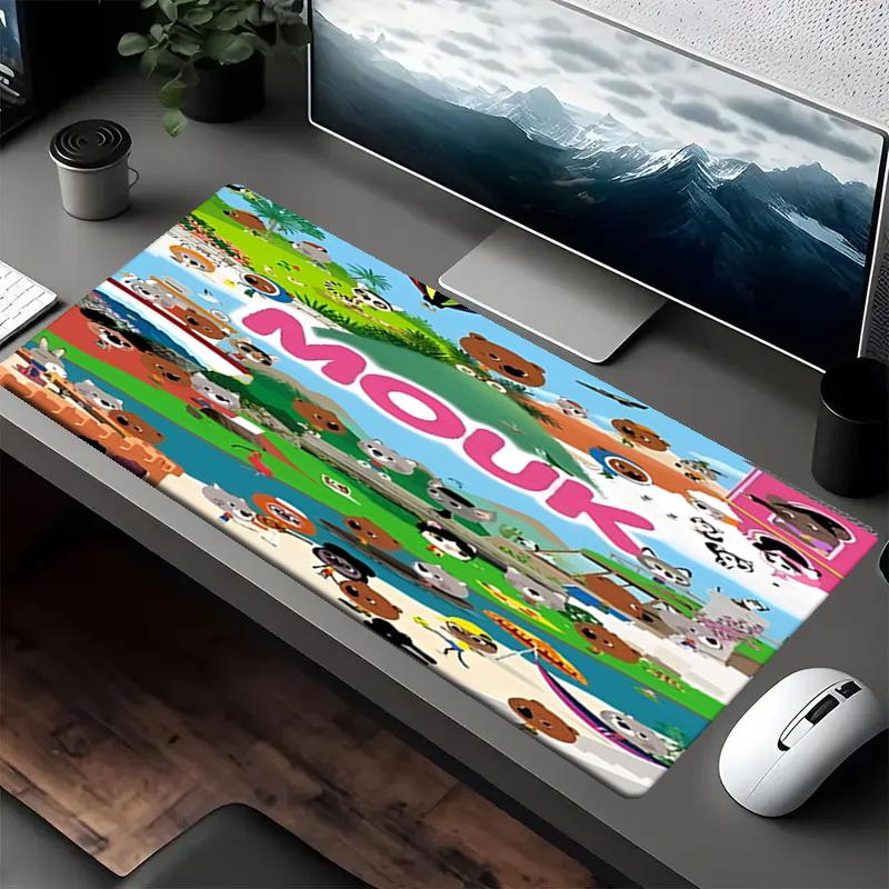 Mouk Theme Mouse Pad, Non Slip Rubber Base, Multifunctional Office & Home Decor, Perfect for Workspace Personalization.