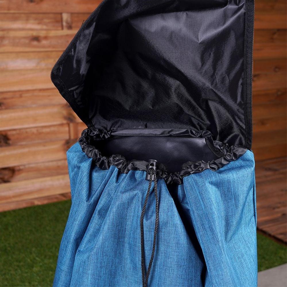 Shopping trolley with bag, blue, 40 l