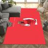Football Player Action Floor Rug Office Rug Suitable for Entryway Outdoor Foyer Dining Room Anti-slip Rug Decorate Offices