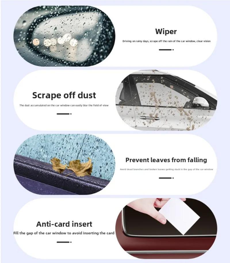 Universal Car Side Window Glass Wiper Auto House Window Cleaning Tool Car Water Mist Removal Wipers Blade Cleaning Accessories