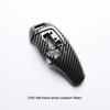 Auto LHD RHD Gear Shift Cover For BMW F10 F30 Head Knob Shifter Lever Interior Accessories Genuine Carbon Fiber 6 Colors