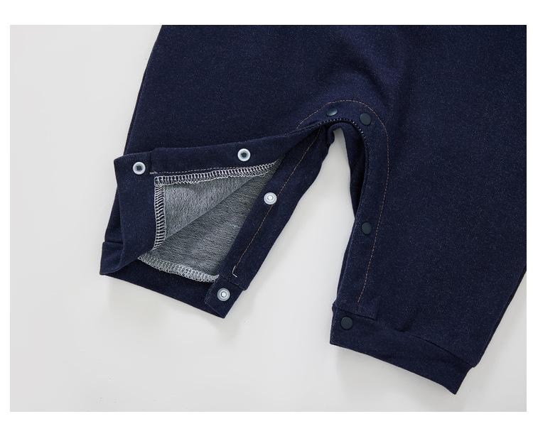 Trendy Infant Romper: Boys' & Girls' Long-Sleeve Two-Piece Jumpsuit