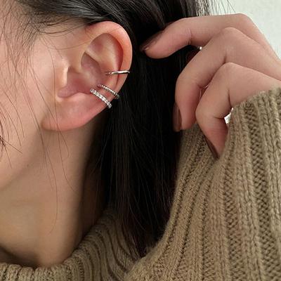 3Pcs Simple Round Wrap Earrings Cartilage Ear Clip No Pierce Cartilage Earrings Ear Cuff