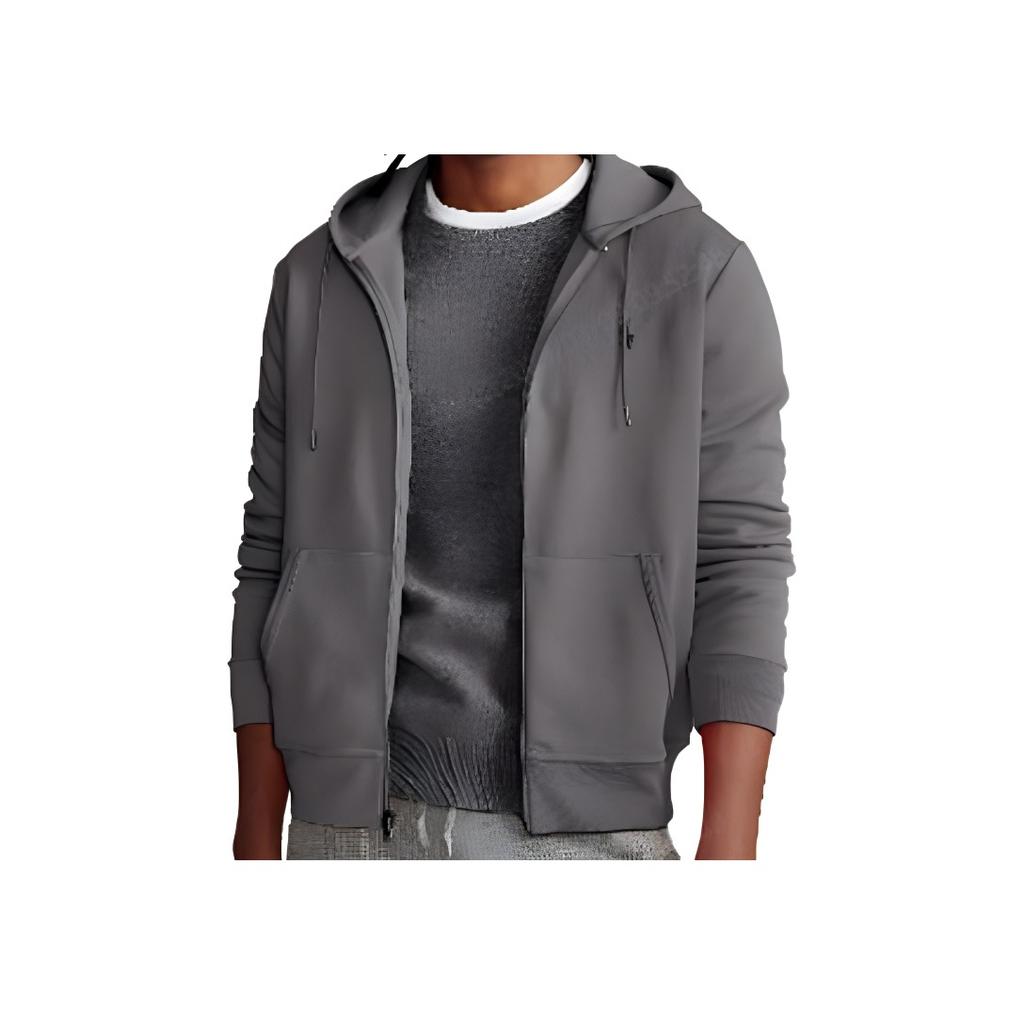 Polo Ralph Lauren Logo Hoodie Jacket Men Outerwear Dark-Gray 710662094-028