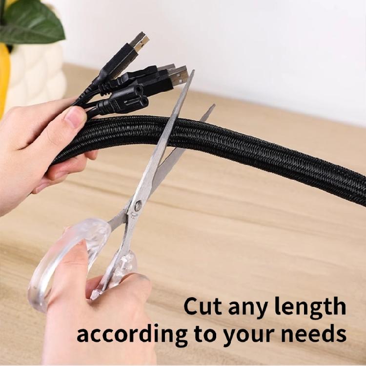 TangleFree Braided Cable Organizers Cable Sleeve For Desk TV Wire And Automotive Motorcycle Applications for Messy Cord