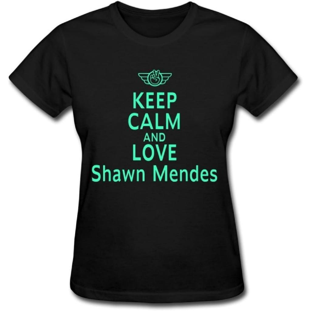 AOPOCA Keep Calm And Love Shawn Mendes Tee Shirts For Women