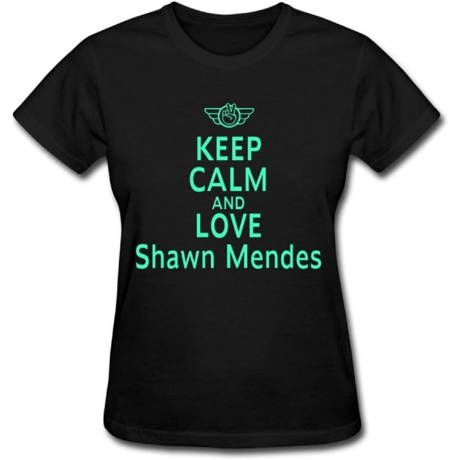 AOPOCA Keep Calm And Love Shawn Mendes Tee Shirts For Women S