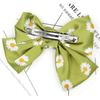 Korean Daisy Bow Double Layer Hair Clip for Girls