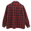 Congress 50s 60s Vintage Made In England Check Pattern Long Sleeve Open Color Flannel Shirt Men's Used
