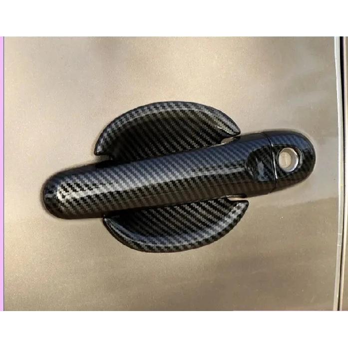 For Nissan Versa Tiida 2012 2013 2014 2015 2016 2017 2018 ABS Chrome Glossy Black Door Handle Cover Trim Sticker Car Accessories