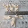 10Pcs 4.5Cm Soft Mini Joint Rabbit Plush Doll Toys Teddy Bears Animal Stuffed Plush Pendant Keychain Girl Diy Ornaments Gifts