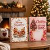 Festliche Feiertagsgeschenkpräsentation DIY Spiralgebundenes Weihnachtskartenbuch, 5x7 Heft, Dekoratives Heft 10 Seiten Frohe Karten, Geschenke für Familie,