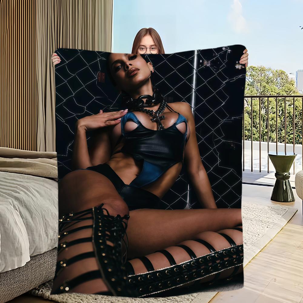 

Singer A-Anitta Blanket For Sofa Room Microfiber Bedding Blanket office Travel Gift Home 30x40in