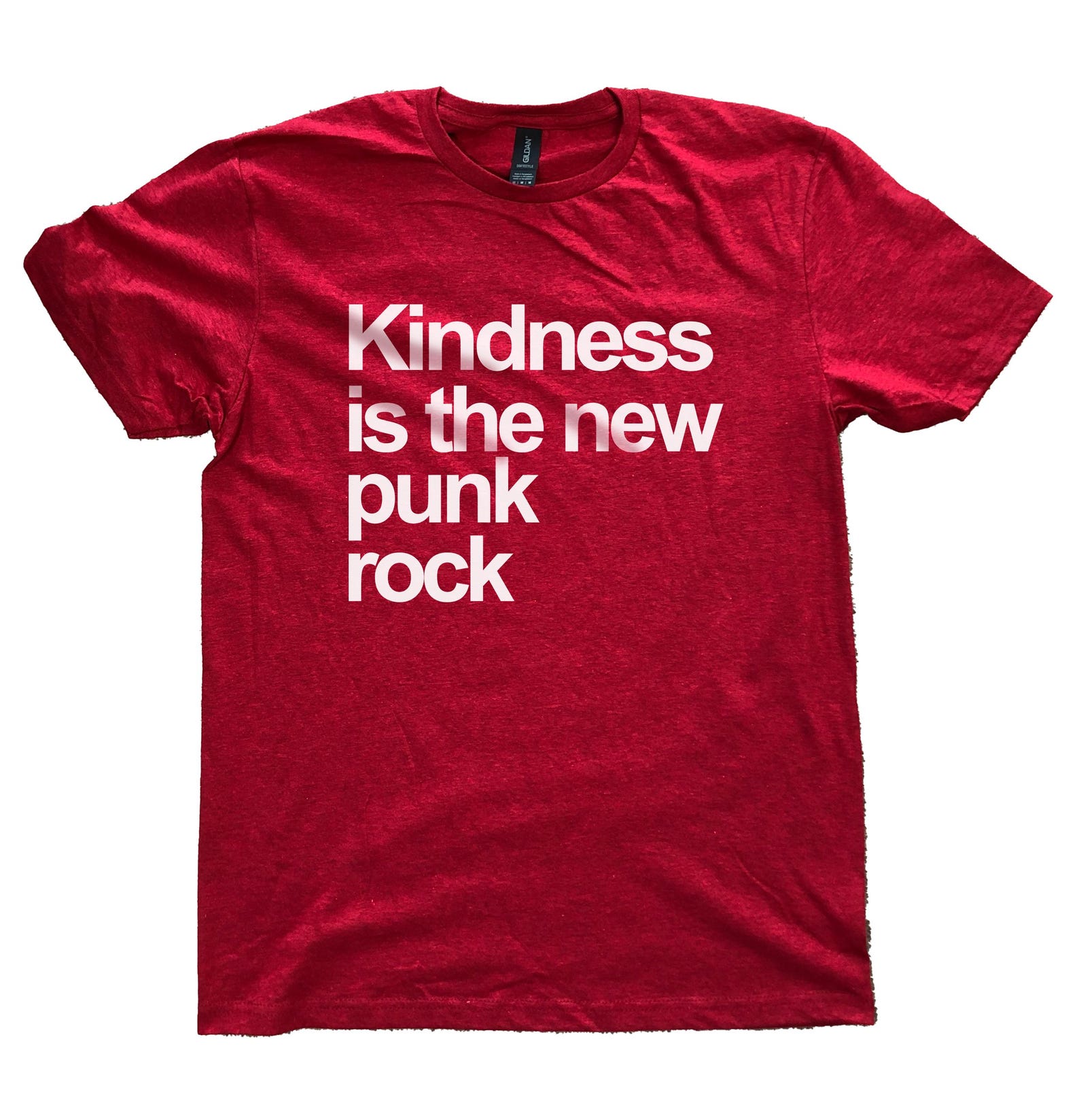 Kindness is the new punk rock 100% cotton t-shirt super hero 4XL
