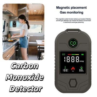 High Accuracy Detection Portable Carbon Monoxide Detector Visual Alarms CO Alarm  Outdoor Use